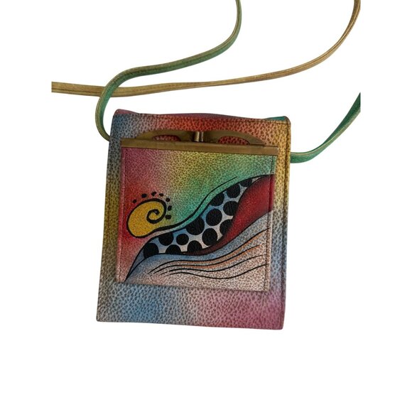 ANUSCHKA Floral Leather Crossbody Snap Bag - Picture 7 of 10